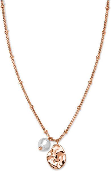 Pink gilded necklace with pendants TOCCOMBO JTNPRG-J447