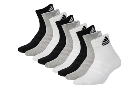 adidas 经典透气短筒篮球袜 情侣款 组合装 黑白灰 / Линжерия Adidas DZ9364