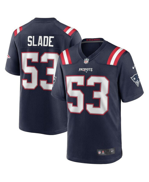 Men's Chris Slade Navy New England Patriots Game Retired Player Jersey
