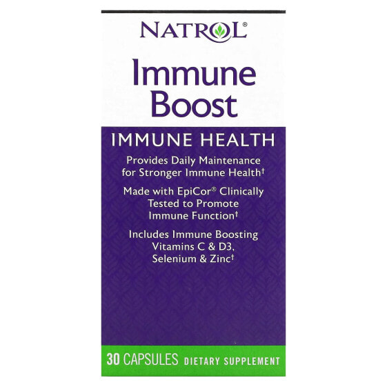 БАД повышения иммунитета Natrol Бета-глюкан 30 капсул