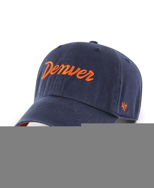 Men's '47 Navy Denver Broncos Crosstown Clean Up Adjustable Hat