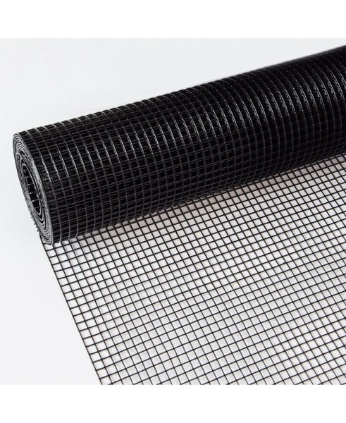 48"×50' Black Vinyl Hardware Cloth, 19 Gauge 1/2" Mesh, Poultry Netting