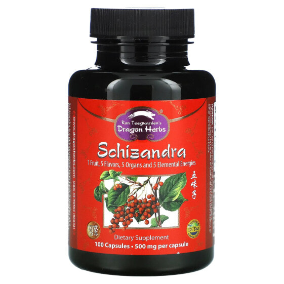 Травяные капсулы Dragon Herbs Сизандра, 500 мг, 100 шт.