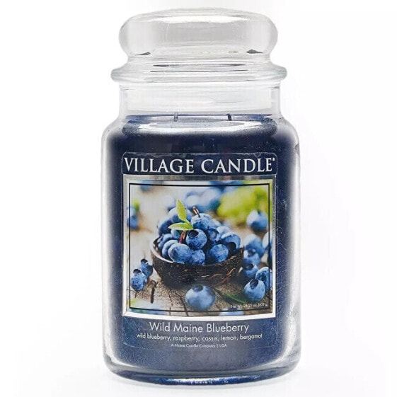 (Wild Maine Blue berry) scented candle in glass 602 g