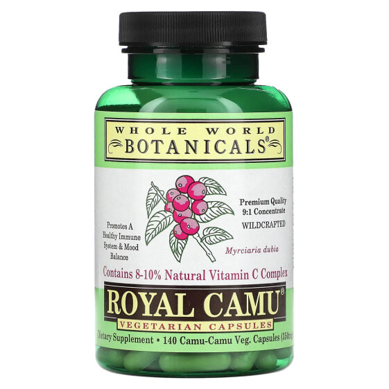 Витамины Royal Camu, 700 мг, 140 капсул (350 мг на капсулу) Whole World Botanicals