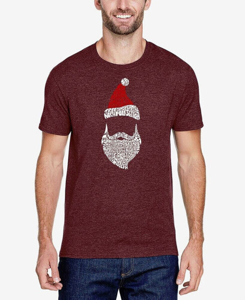 Men's Premium Blend Santa Claus Word Art T-shirt