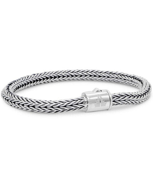 Foxtail Round 5mm Chain Bracelet in Sterling Silver