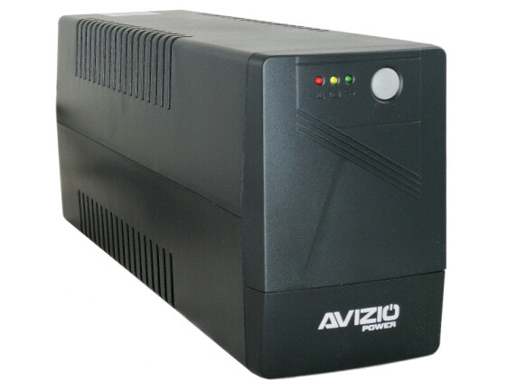 Источник бесперебойного питания (ИБП) AVIZIO AP-BK1000B Line-Interactive, 1 kVA/600 W, Sine, 140 V - 300 V.