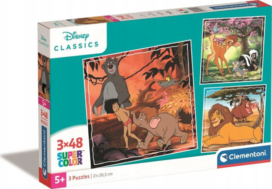 Clementoni CLE puzzle 3x48 Square Disney Classic 25299