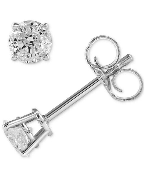 Diamond Stud Earrings (1/4 ct. t.w.) in 10k White or Yellow Gold