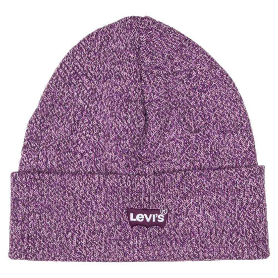 Шапка с логотипом бренда Levi's Tonal Batwing в темно-фиолетовом цвете