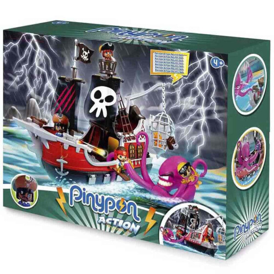 Игрушка для детей FAMOSA Pinypon Корабль Пиратов "Атака на Кракена"