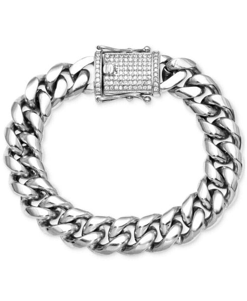 Браслет Macy's Diamond Pavé Clasp Curb