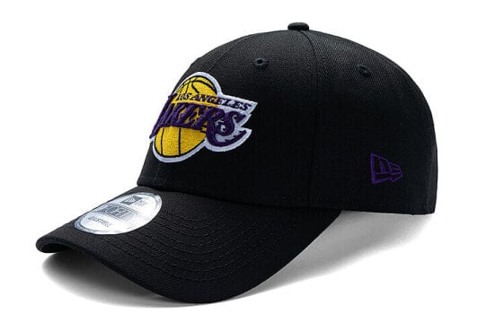 New Era 纽亦华 NBA湖人队 立体刺绣 经典弯檐棒球帽 黑色 / Кепка New Era NBA 70359368й»‘и‰І