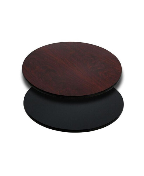 24" Round Table Top With Reversible Laminate Top
