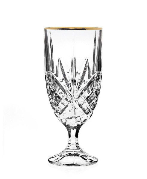Dublin Gold Rim Iced Tea Glasses, Set of 4