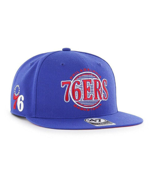 Men's Royal Philadelphia 76ers High Post Captain Snapback Hat