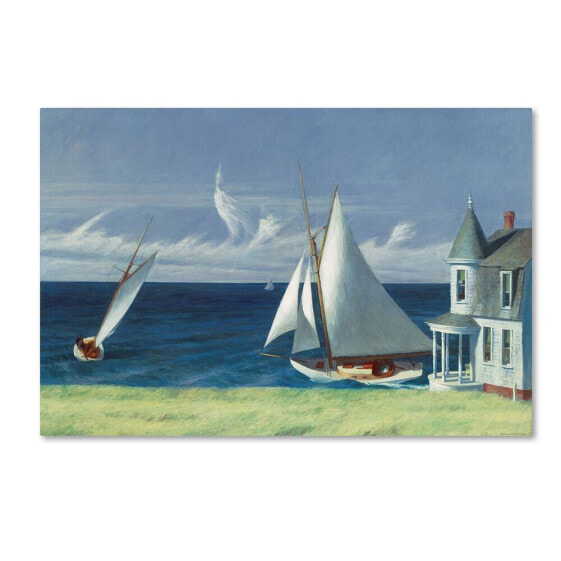 Edward Hopper 'The Lee Shore' Canvas Art - 24" x 16" x 2"