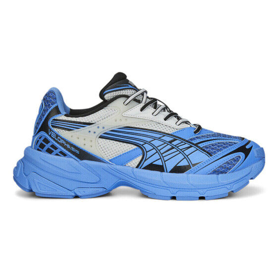 Puma Velophasis Factory Lace Up Running Mens Blue Sneakers Athletic Shoes 39075