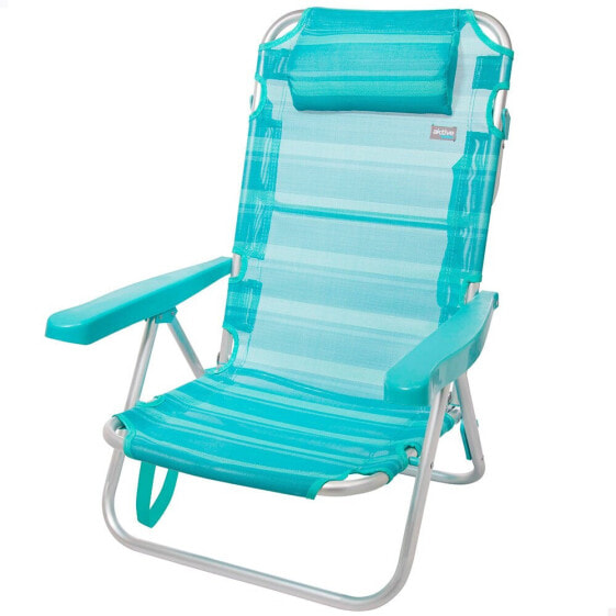 Складное кресло Aktive с подушкой 5 положений Aluminium 62x48x83 см