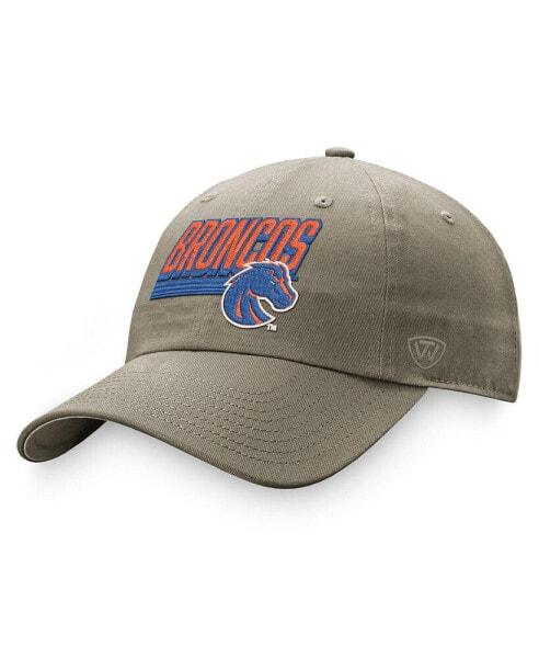 Men's Khaki Boise State Broncos Slice Adjustable Hat