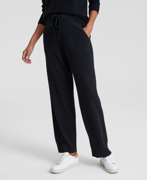 100% Cashmere Straight-Leg Pants, Created for Macy's, Regular & Petites