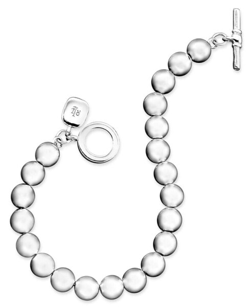 Silver-Tone Bead (8 mm) Bracelet