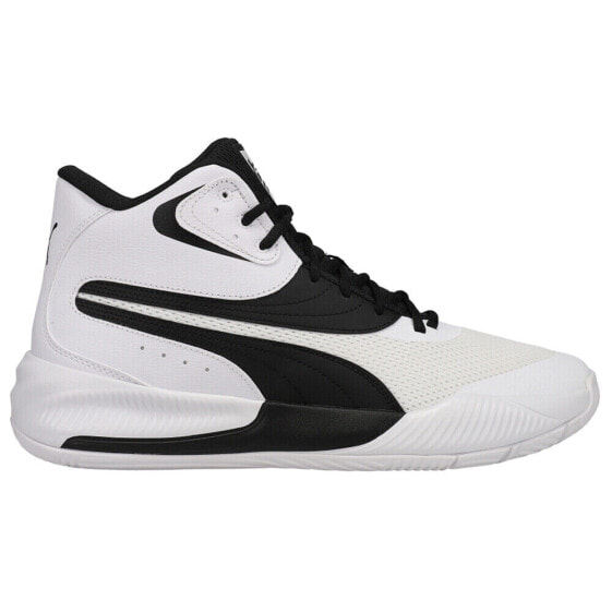 Puma Triple Mid Basketball Mens White Sneakers Athletic Shoes 376451-07