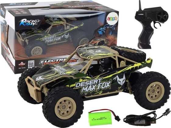 LeanToys Autko Terenowe Zdalnie Sterowane R/C 1:24 Brązowo-Zielone