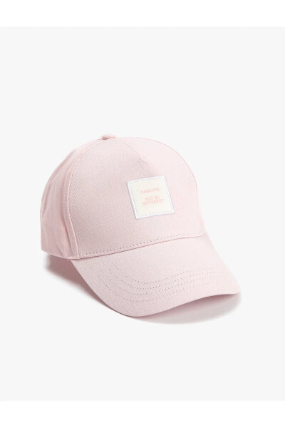 Cap Şapka Etiket Detaylı Nakışlı Pamuklu
