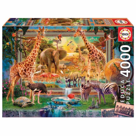 EDUCA BORRAS 4000 Pieces Volviendo De La Sabana Wooden Puzzle