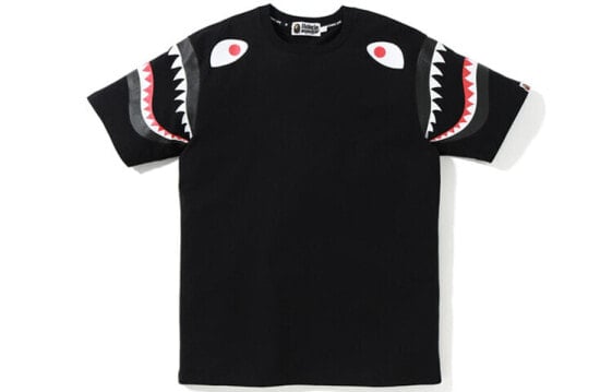 BAPE 鲨鱼袖子印花短袖T恤 男女同款 / Футболка BAPE T 1F80-109-001