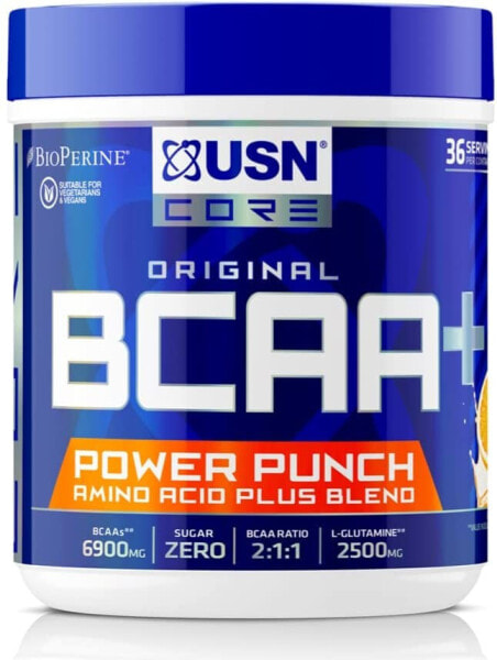 Аминокислоты BCAA USN Power Punch Танжерин, 200 г