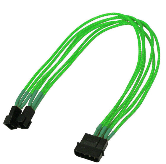 Nanoxia NX42A30NG - 0.3 m - Molex (4-pin) - 2 x Molex (3-pin) - Male - Female - Straight