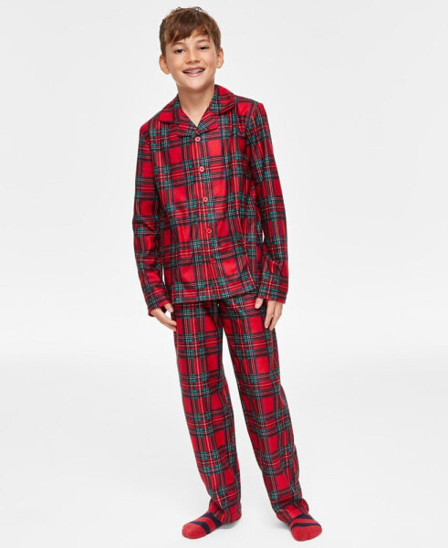 Family Pajamas Little & Big Kids Brinkley Plaid Pajamas Set, Created for Macy's