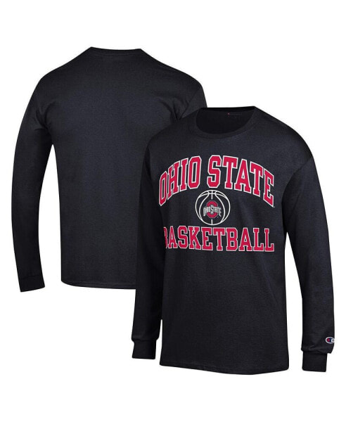 Men's Black Ohio State Buckeyes Basketball Icon Long Sleeve T-shirt