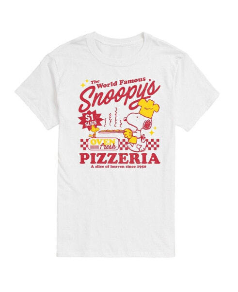 Hybrid Apparel Peanuts Pizzeria Mens Short Sleeve Tee