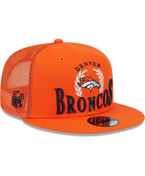 Men's Orange Denver Broncos Collegiate Trucker 9FIFTY Snapback Hat