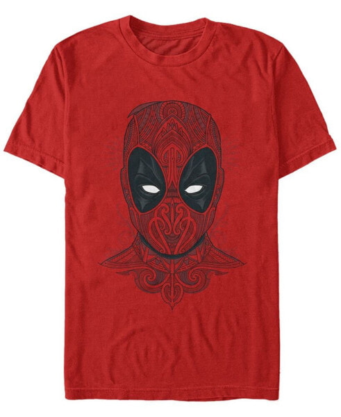 Men's Floral Deadpool Short Sleeve T-shirt