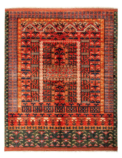 Afghan Teppich - 196 x 158 cm - rot