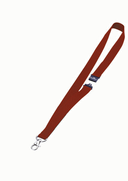 Durable Textile Badge Necklace/Lanyard 20 with Safety Release Red - Red - 20 mm - 440 mm - 10 pc(s)