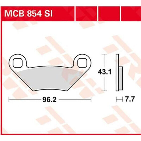 TRW Offroad Polaris General 1000 Eps 17 Sintered Rear Brake Pads