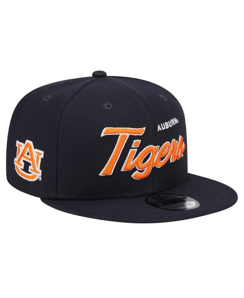 Men's Navy Auburn Tigers Team Script 9FIFTY Snapback Hat