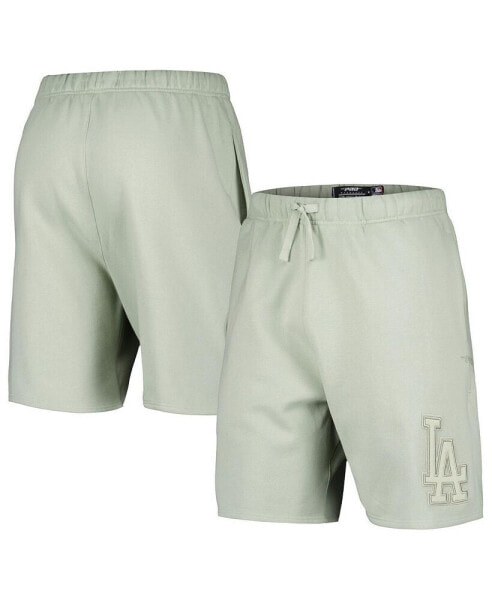Men's Light Green Los Angeles Dodgers Neutral Fleece Shorts