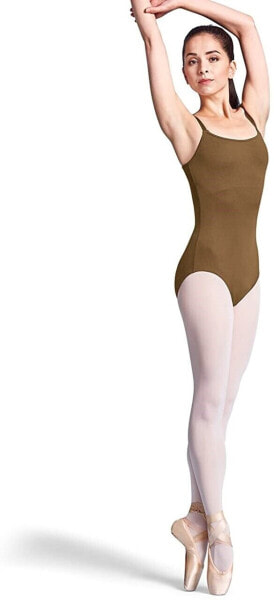 Bloch Dance Women's 240721 Adjustable Strap Camisole Leotard Almond Size L