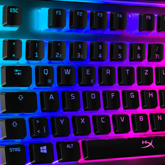HP HyperX Pudding Keycaps - Full Key Set - ABS - Black (DE Layout) - Keyboard cap - ABS - Black