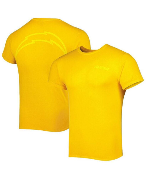 Men's Gold Los Angeles Chargers Fast Track Tonal Highlight T-shirt