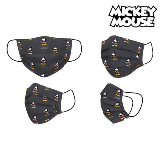 Гигиеническая маска Mickey Mouse Детский Чёрный