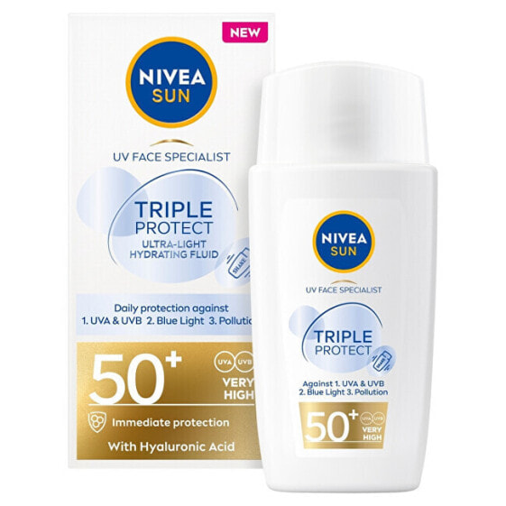 Skin cream for tanning OF 50+ Sun Triple Protect (Fluid) 40 ml