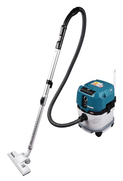 Makita VC003GLZ - Drum vacuum - Dry&wet - 15 L - 70 dB - Black - Blue - Grey